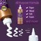 Aleenes Tacky Glue Craft Glue 4oz 2-Pack, 3 Pixiss 20ml Applicator Refill Bottles